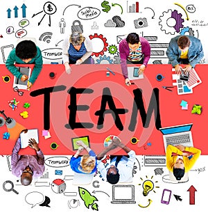 Team Teamwork Support Collaboration Togetherness Help Concept