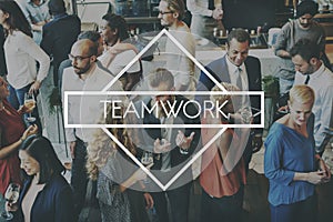 Team Teamwork Teambuilding Synergy Empower Concept photo