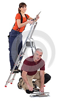 Team of tradespeople