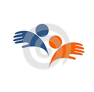 Team Work People Logo Vector icon