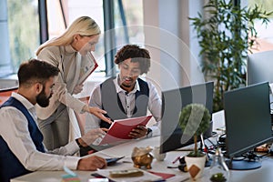 Team working in the office