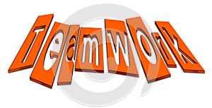 Teamwork 3D text