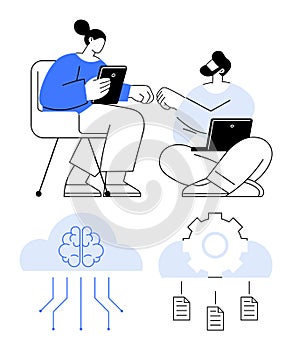 Teamwork on AI and Cloud Technology Innovation with Collaborative Discussion