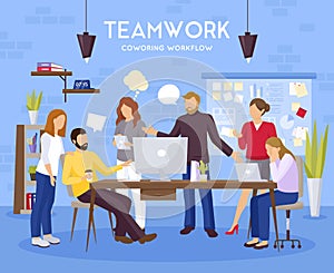 Teamwork Background Illustration