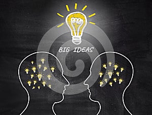 Teamwork business concept design of creative idea process