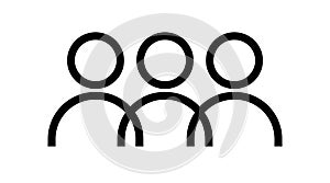 Teamwork and business team and friendship icon, social group, organization, vector symbol Vector isolated symbol