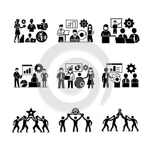 Teamwork and Collaboration Concept Vector Illustration