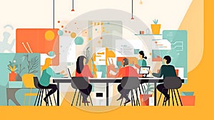 Teamwork and Collaboration in Modern Office