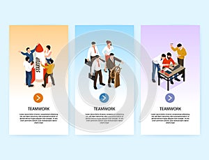 Teamwork Collaboration Vertical Banners