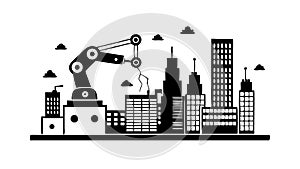 Teamwork Collaborative Engineering Solutions, vector design Generative AI