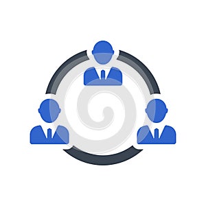 Teamwork commucation icon