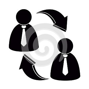 Teamwork concept icon