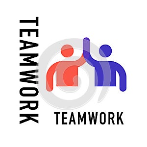 Teamwork concept logo