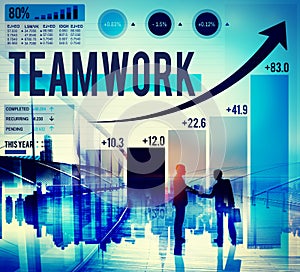 Teamwork Corporate Collaboration Connection Partnership Concept