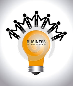 Teamwork design over white backgroundvector illustration