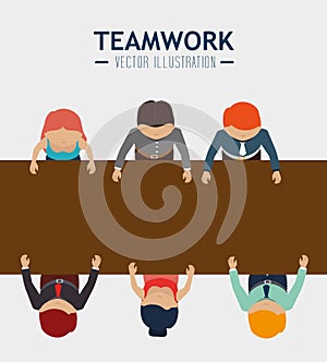 Teamwork design, vector illustration.