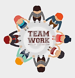 Teamwork design, vector illustration.