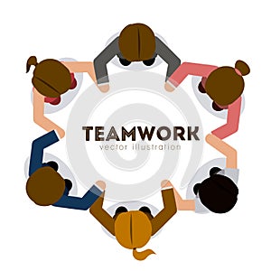 Teamwork design,vector illustration.