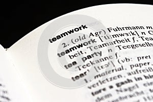 Teamwork in dictionary