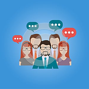 Teamwork Discussion concept