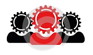 Teamwork gear icon