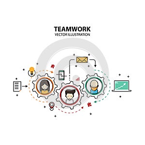 Teamwork Graphic Design Style Modern