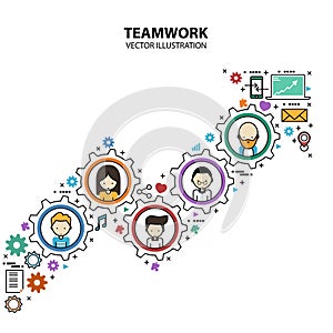 Teamwork Graphic Design Style Modern