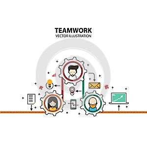 Teamwork Graphic Design Style Modern