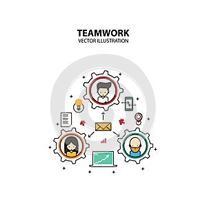 Teamwork Graphic Design Style Modern