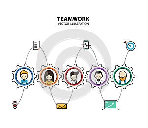 Teamwork Graphic Design Style Modern