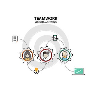 Teamwork Graphic Design Style Modern