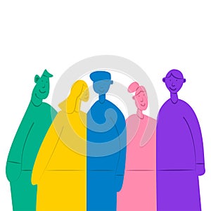 Teamwork, group of people. Frendship icon vector illustration design isolated photo