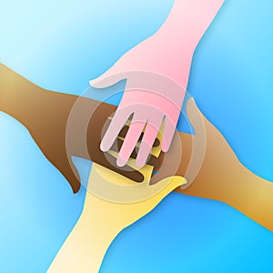 Teamwork hands