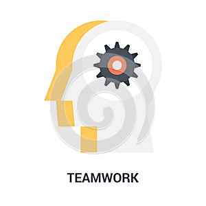 Teamwork icon concept