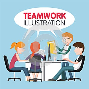 Teamwork Illustration