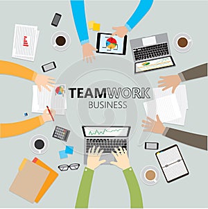 Teamwork Illustration Vector 10