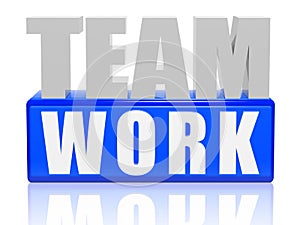 Teamwork - letters and cubes