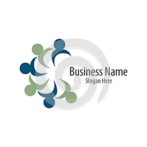 Teamwork logo vector icon