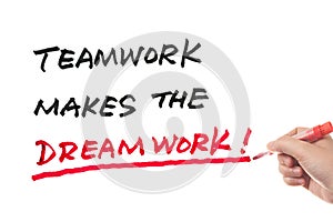 Teamwork makes the dreamwork