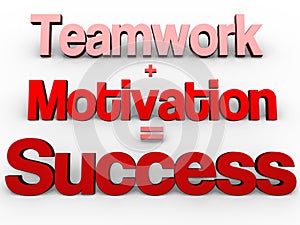 Teamwork + Motivation = Success! photo