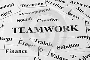 Teamwork And Other Related Words