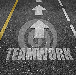 Teamwork road markings