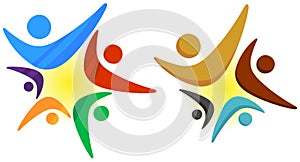 Teamwork star logo photo
