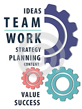 Teamwork Strategy Planning Content Value Concept