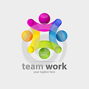 Teamwork symbol or icon