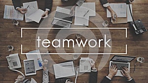 Teamwork Team Collaboration Connection Unity Concept