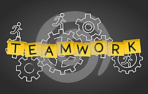 Teamwork Team Cooperation Workforce Group Concept Background