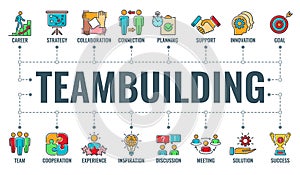 Teamwork Teambuilding Typography Banner photo