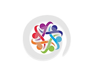 Teamwork vector icon illustration