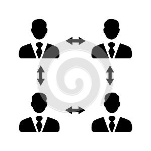 Teamwork, Work Together, Cooperation Icon